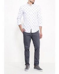 Мужская белая рубашка с длинным рукавом от Chromosome