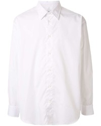 Мужская белая рубашка с длинным рукавом от CK Calvin Klein