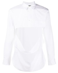 Мужская белая рубашка с длинным рукавом от Comme Des Garcons Homme Plus