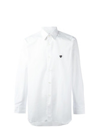 Мужская белая рубашка с длинным рукавом от Comme Des Garcons Play