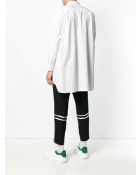 Мужская белая рубашка с длинным рукавом от Comme Des Garcons Homme Plus