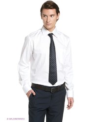 Мужская белая рубашка с длинным рукавом от Conti Uomo