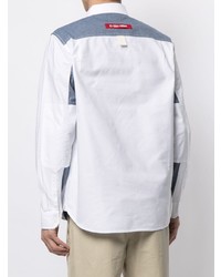 Мужская белая рубашка с длинным рукавом от Izzue