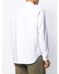 Мужская белая рубашка с длинным рукавом от Leqarant