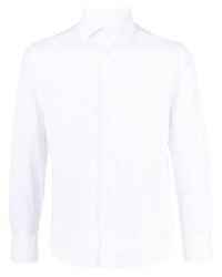 Мужская белая рубашка с длинным рукавом от Corneliani