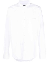 Мужская белая рубашка с длинным рукавом от costume national contemporary