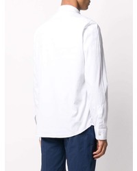 Мужская белая рубашка с длинным рукавом от Dondup