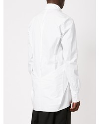 Мужская белая рубашка с длинным рукавом от Moohong