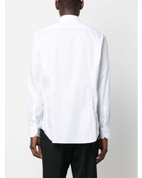 Мужская белая рубашка с длинным рукавом от Corneliani