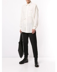 Мужская белая рубашка с длинным рукавом от Attachment