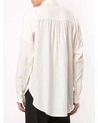 Мужская белая рубашка с длинным рукавом от Attachment