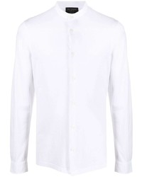 Мужская белая рубашка с длинным рукавом от Dell'oglio