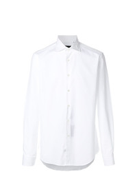Мужская белая рубашка с длинным рукавом от Dell'oglio
