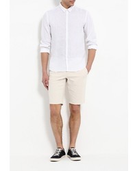 Мужская белая рубашка с длинным рукавом от DKNY