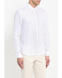 Мужская белая рубашка с длинным рукавом от DKNY