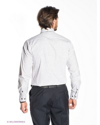 Мужская белая рубашка с длинным рукавом от Donatto