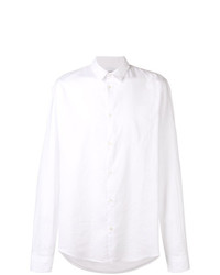 Мужская белая рубашка с длинным рукавом от Dondup