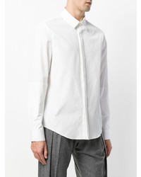 Мужская белая рубашка с длинным рукавом от Chalayan