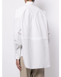 Мужская белая рубашка с длинным рукавом от Fumito Ganryu