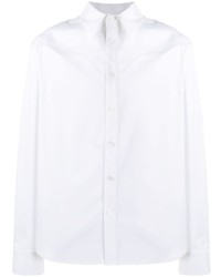 Мужская белая рубашка с длинным рукавом от DUOltd
