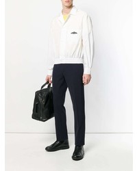 Мужская белая рубашка с длинным рукавом от Oamc