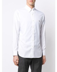 Мужская белая рубашка с длинным рукавом от Ralph Lauren