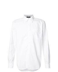 Мужская белая рубашка с длинным рукавом от Engineered Garments