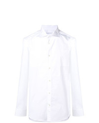 Мужская белая рубашка с длинным рукавом от Ermanno Scervino