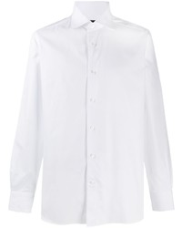 Мужская белая рубашка с длинным рукавом от Ermenegildo Zegna