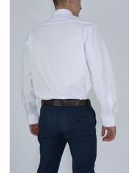 Мужская белая рубашка с длинным рукавом от Eterna