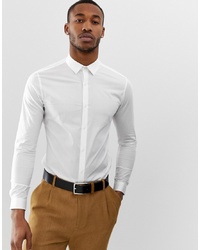Мужская белая рубашка с длинным рукавом от Farah Smart