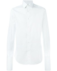 Мужская белая рубашка с длинным рукавом от Fashion Clinic Timeless
