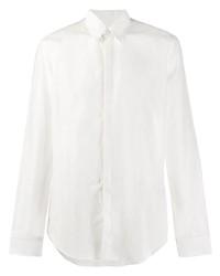 Мужская белая рубашка с длинным рукавом от Fendi