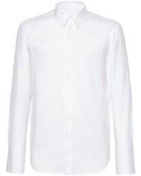 Мужская белая рубашка с длинным рукавом от Ferragamo