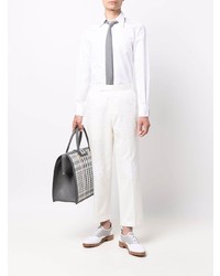 Мужская белая рубашка с длинным рукавом от Thom Browne