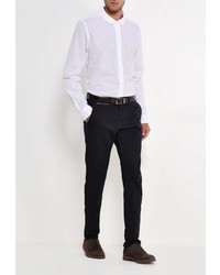 Мужская белая рубашка с длинным рукавом от Frank NY