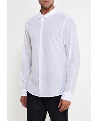 Мужская белая рубашка с длинным рукавом от Frank NY