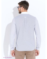 Мужская белая рубашка с длинным рукавом от Fred Perry