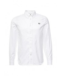 Мужская белая рубашка с длинным рукавом от Fred Perry
