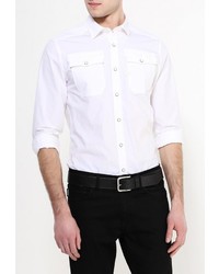 Мужская белая рубашка с длинным рукавом от G Star
