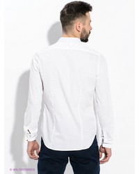 Мужская белая рубашка с длинным рукавом от Gaudi'