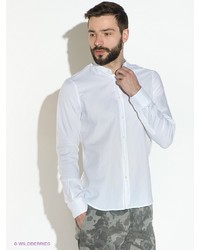 Мужская белая рубашка с длинным рукавом от Gaudi'