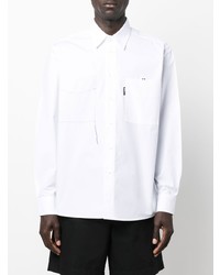 Мужская белая рубашка с длинным рукавом от MTL STUDIO