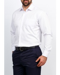 Мужская белая рубашка с длинным рукавом от GREG