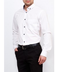 Мужская белая рубашка с длинным рукавом от GREG