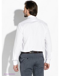 Мужская белая рубашка с длинным рукавом от Greg Horman