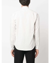 Мужская белая рубашка с длинным рукавом от FURSAC