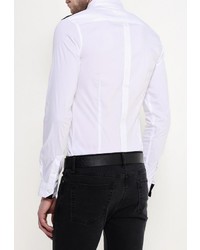 Мужская белая рубашка с длинным рукавом от Guess Jeans