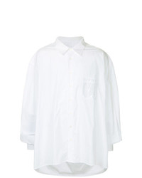 Мужская белая рубашка с длинным рукавом от Hed Mayner