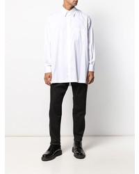 Мужская белая рубашка с длинным рукавом от Fumito Ganryu